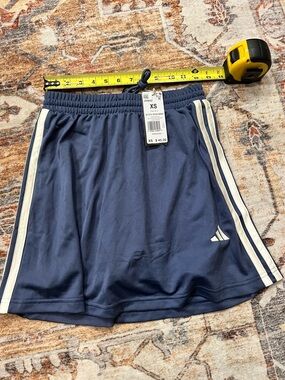 adidas Navy and White Athletic Skort - XS